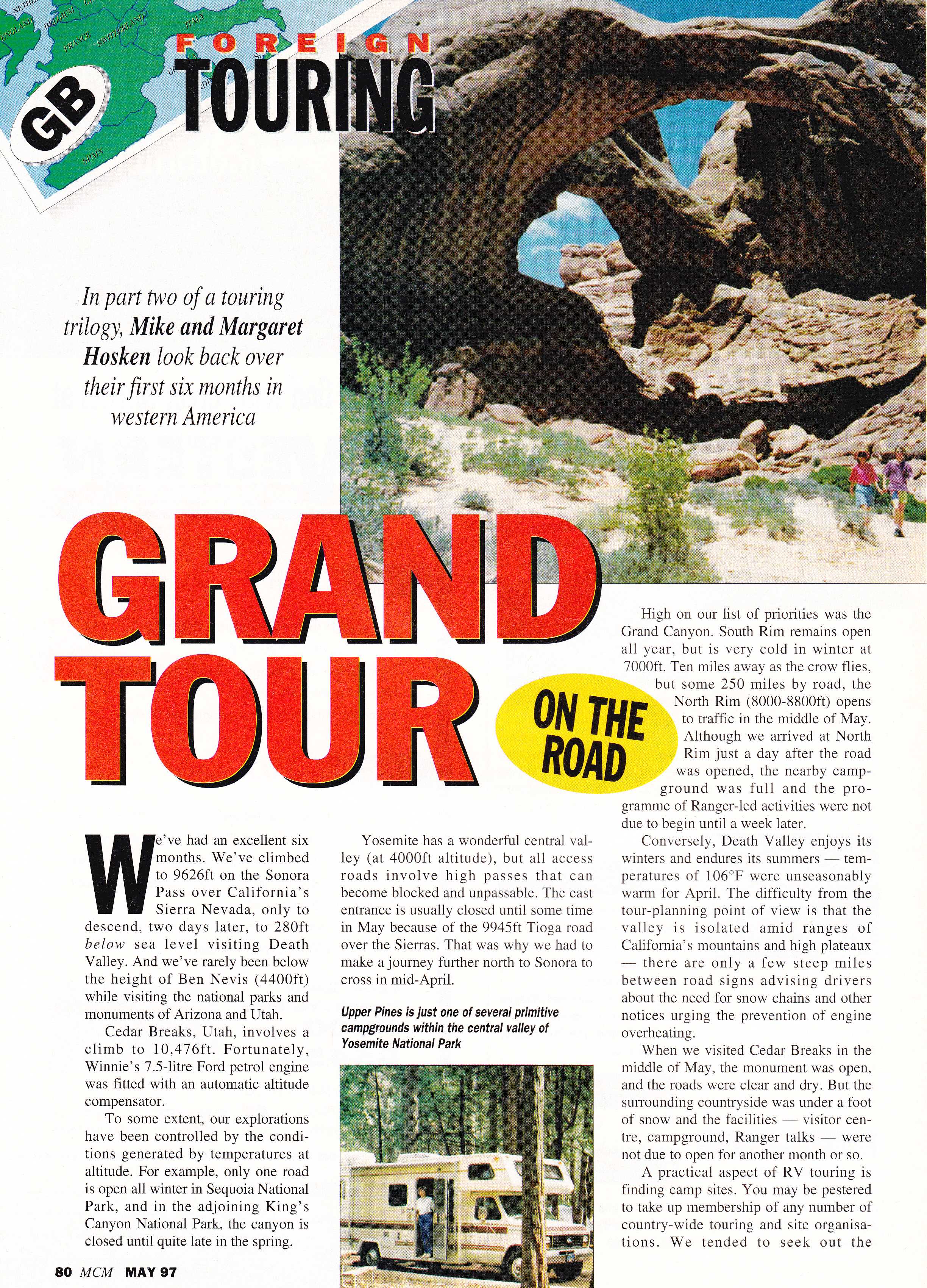 Motor Caravan Magazine page 4.