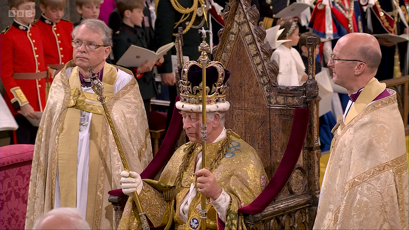 Charles III crowned.