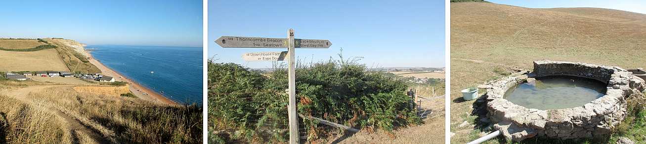 The coast path west.