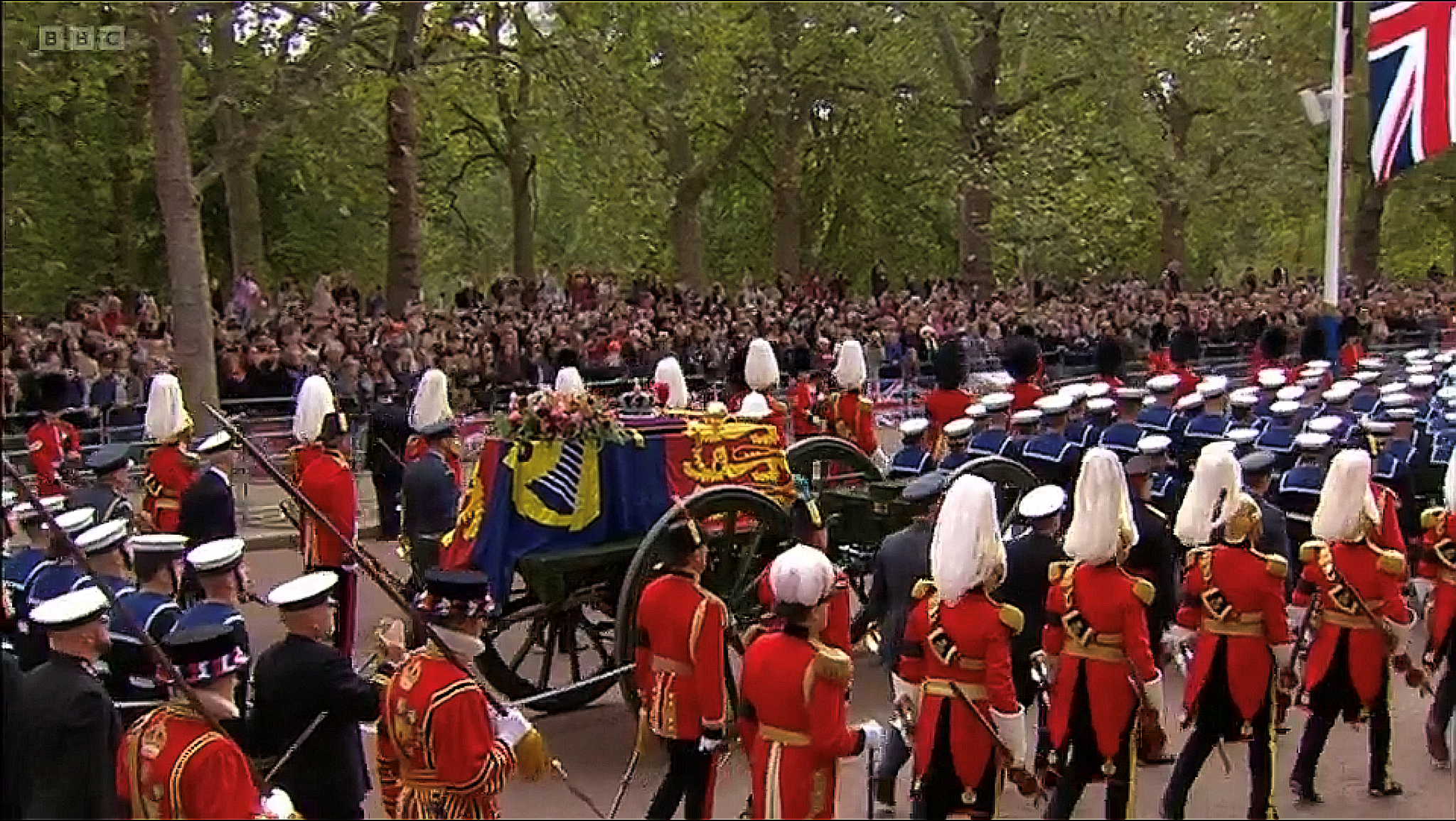 The gun carriage on the Mall