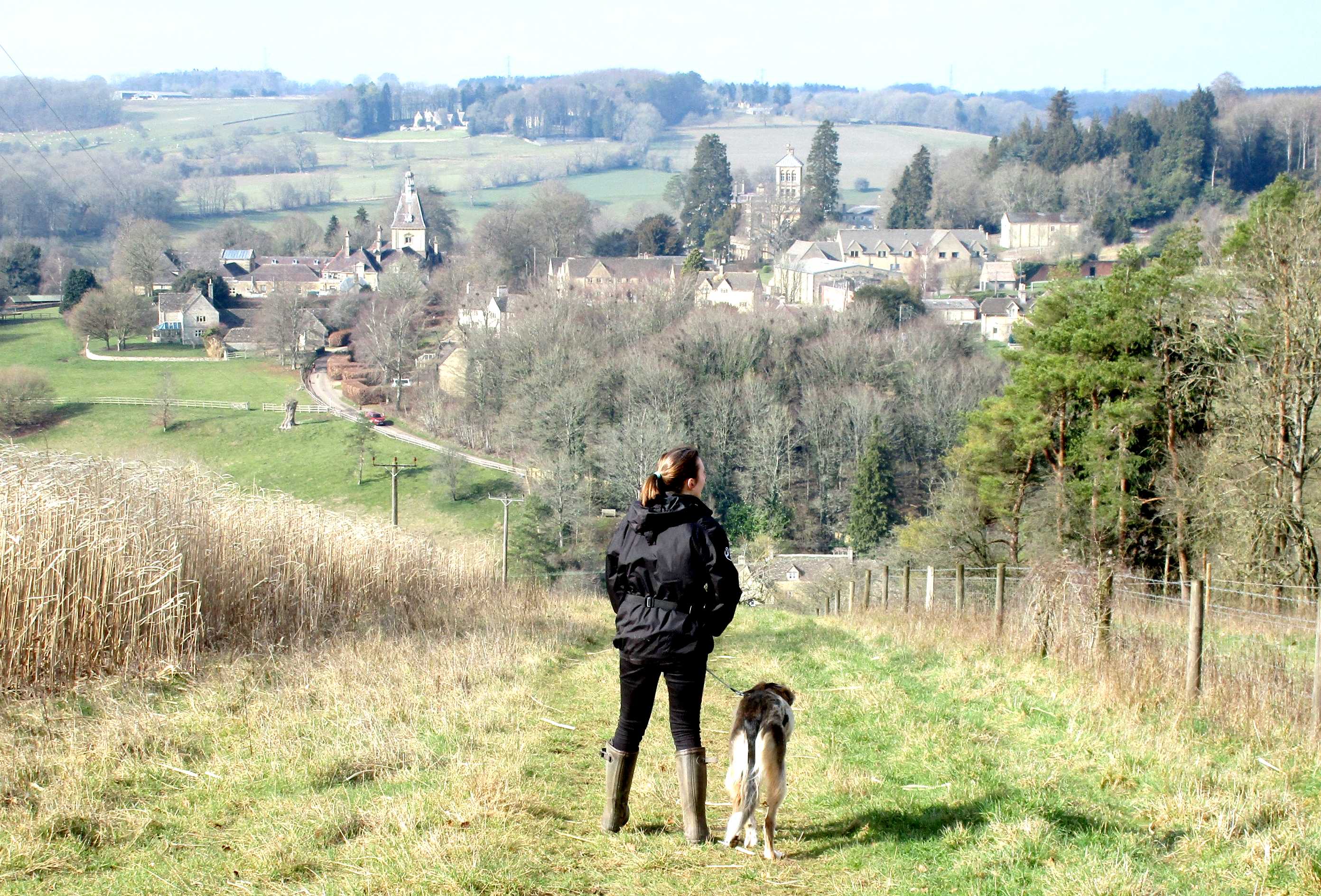 The village from the hill.