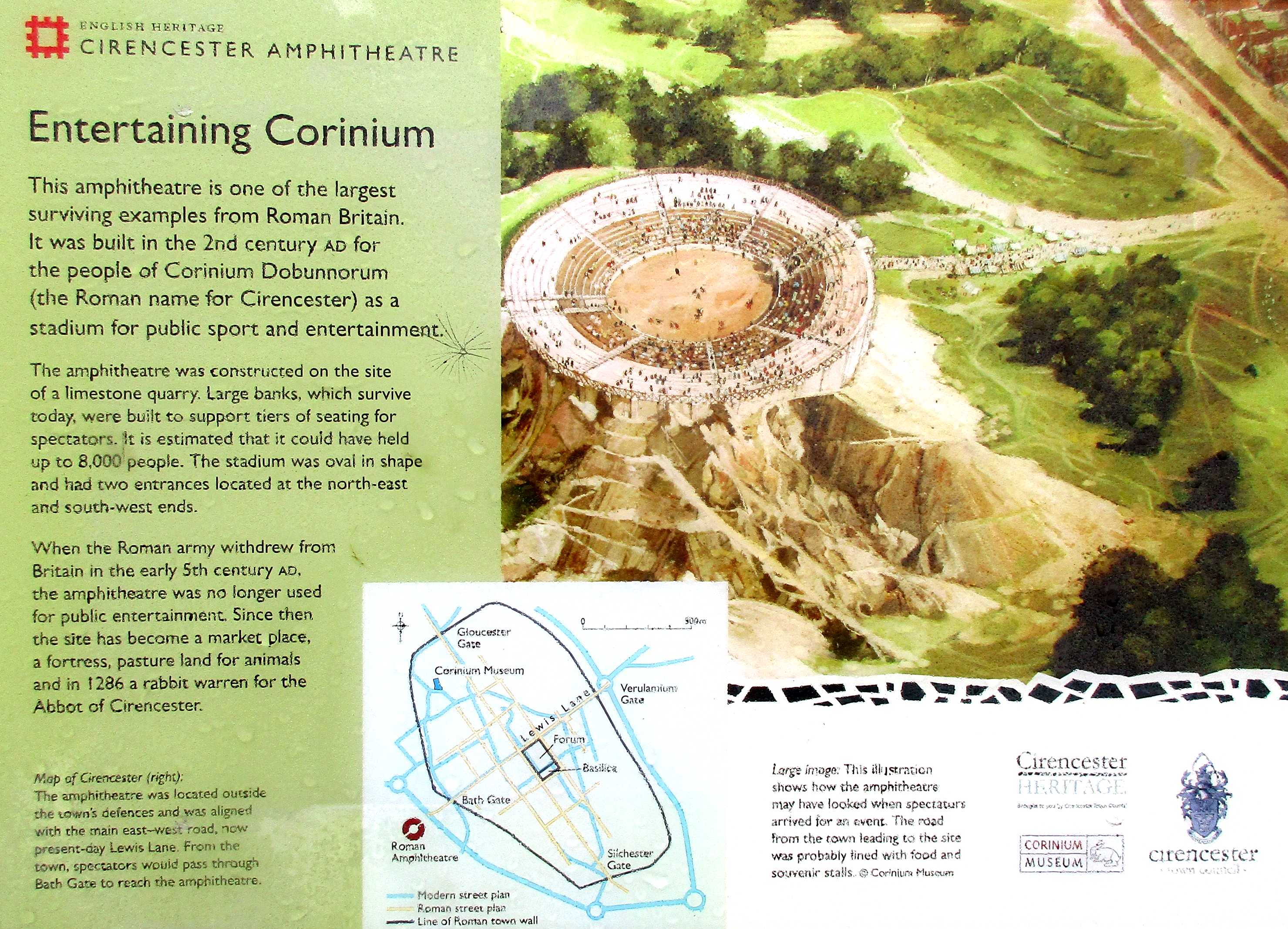 The 'Entertaining Corinium' display.