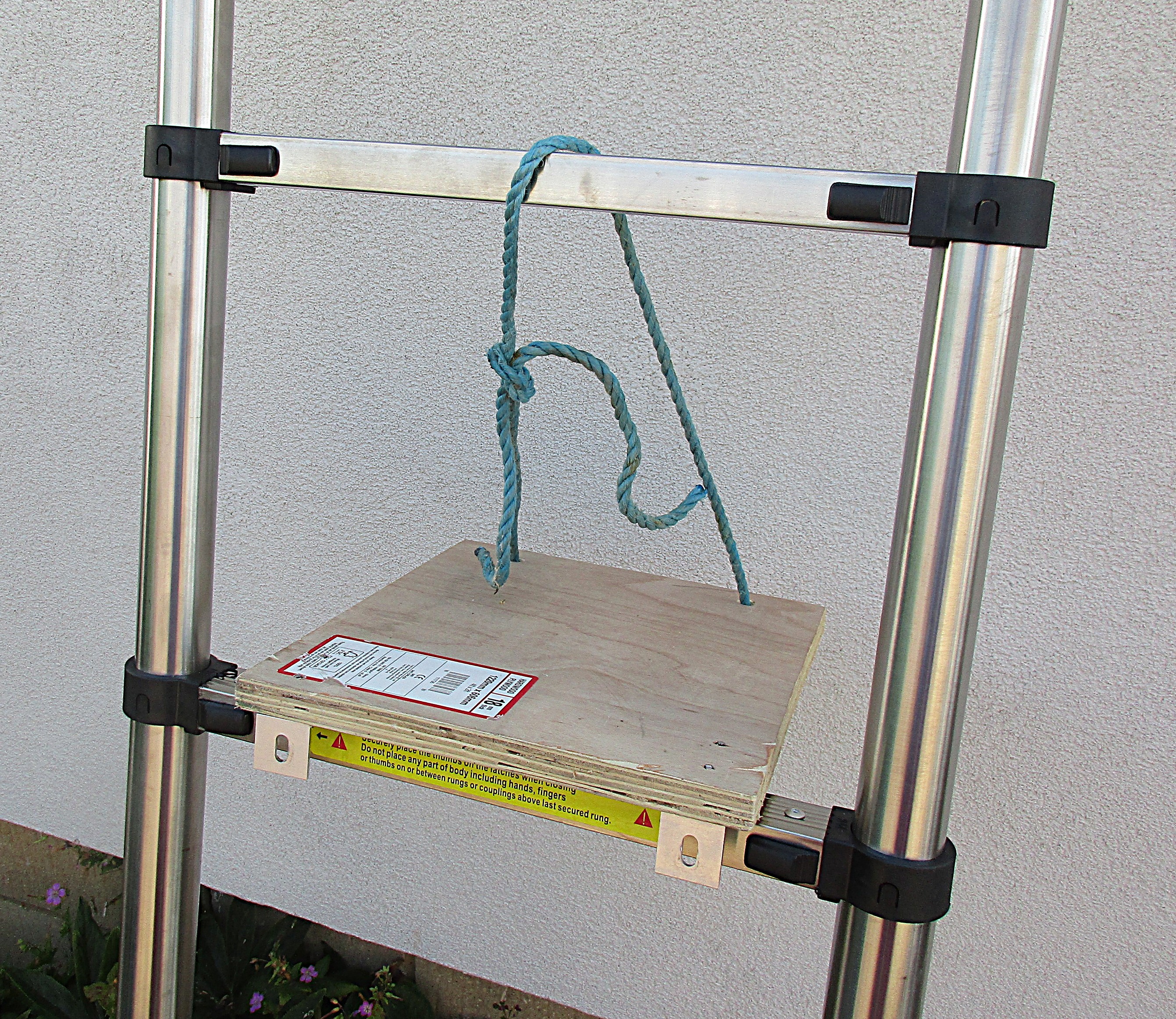 Home-made platform.