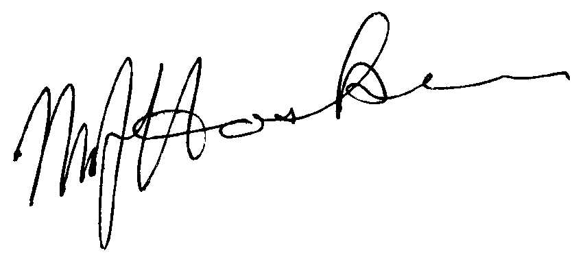 Mike's signature