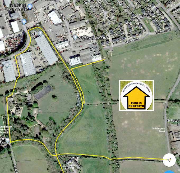 Path map via Google.