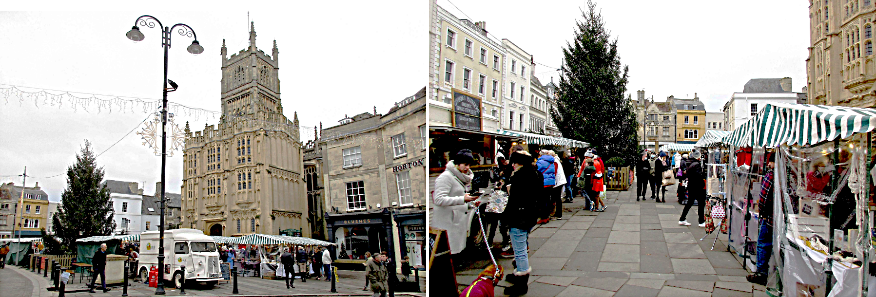 Cirencester town market.